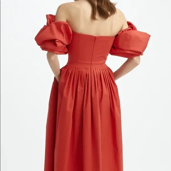 COPY - Off the Shoulder Cotton Fit & Flare Dress